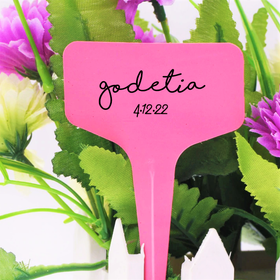 Pink T-Shaped Plant Labels