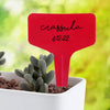 Red T-Shaped Plant Labels